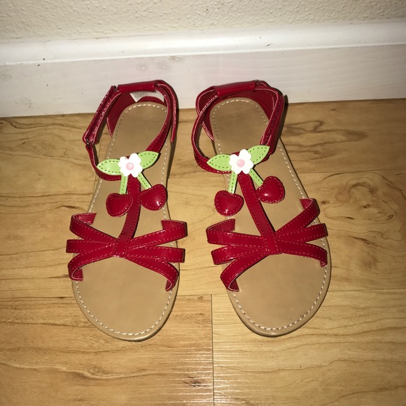 girls cherry sandals